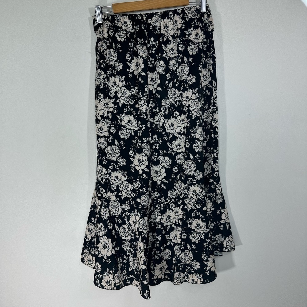 NWT Sachin + Babi Lori Black and Ivory Peony Skirt - Picture 3 of 14